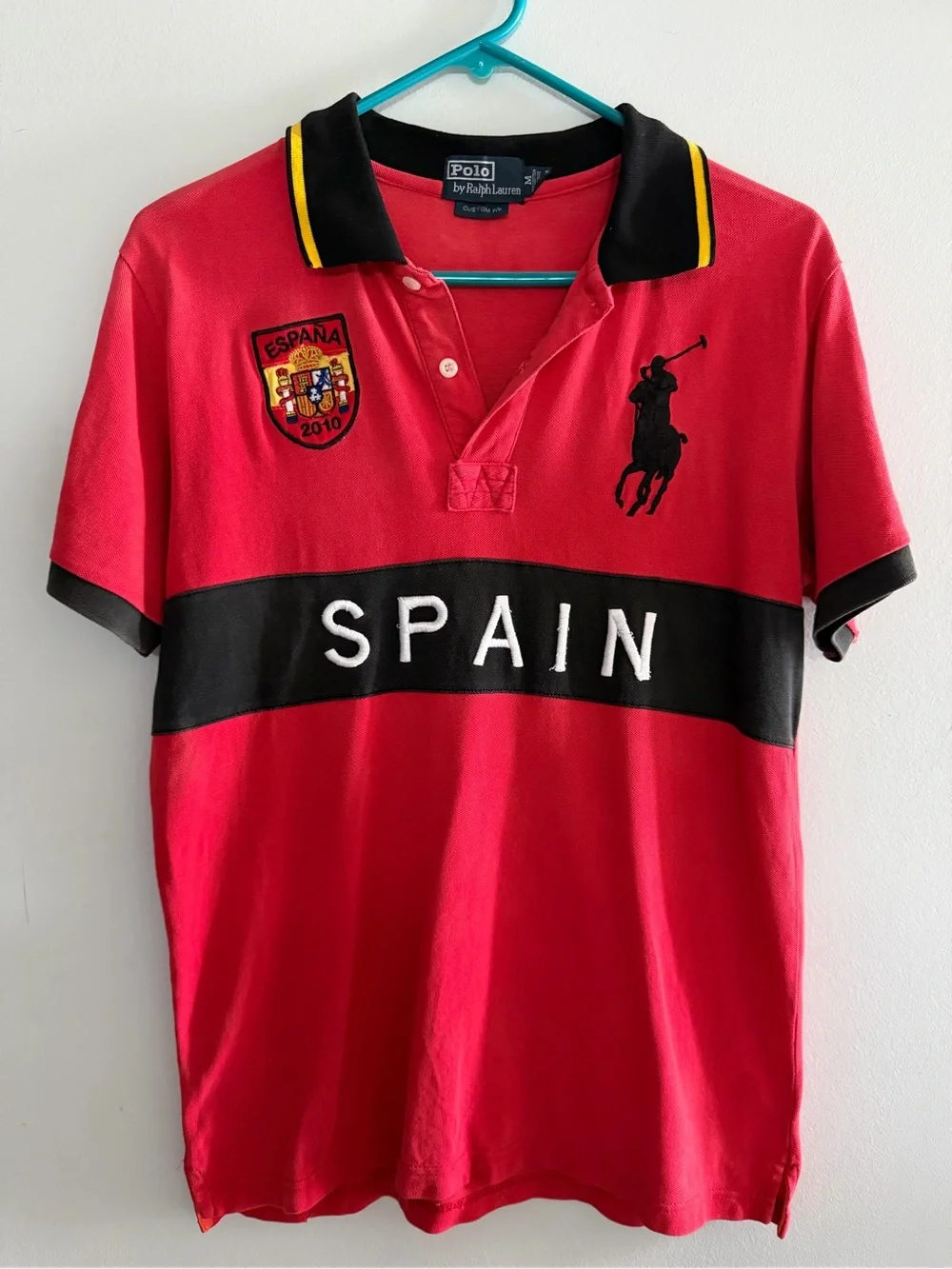 Polo Ralph Lauren Spain 2010 red polo shirt